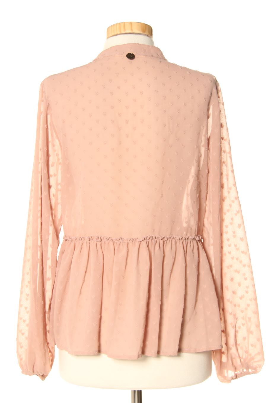 Blouse à manches longues BSB de la taille S, de couleur rose