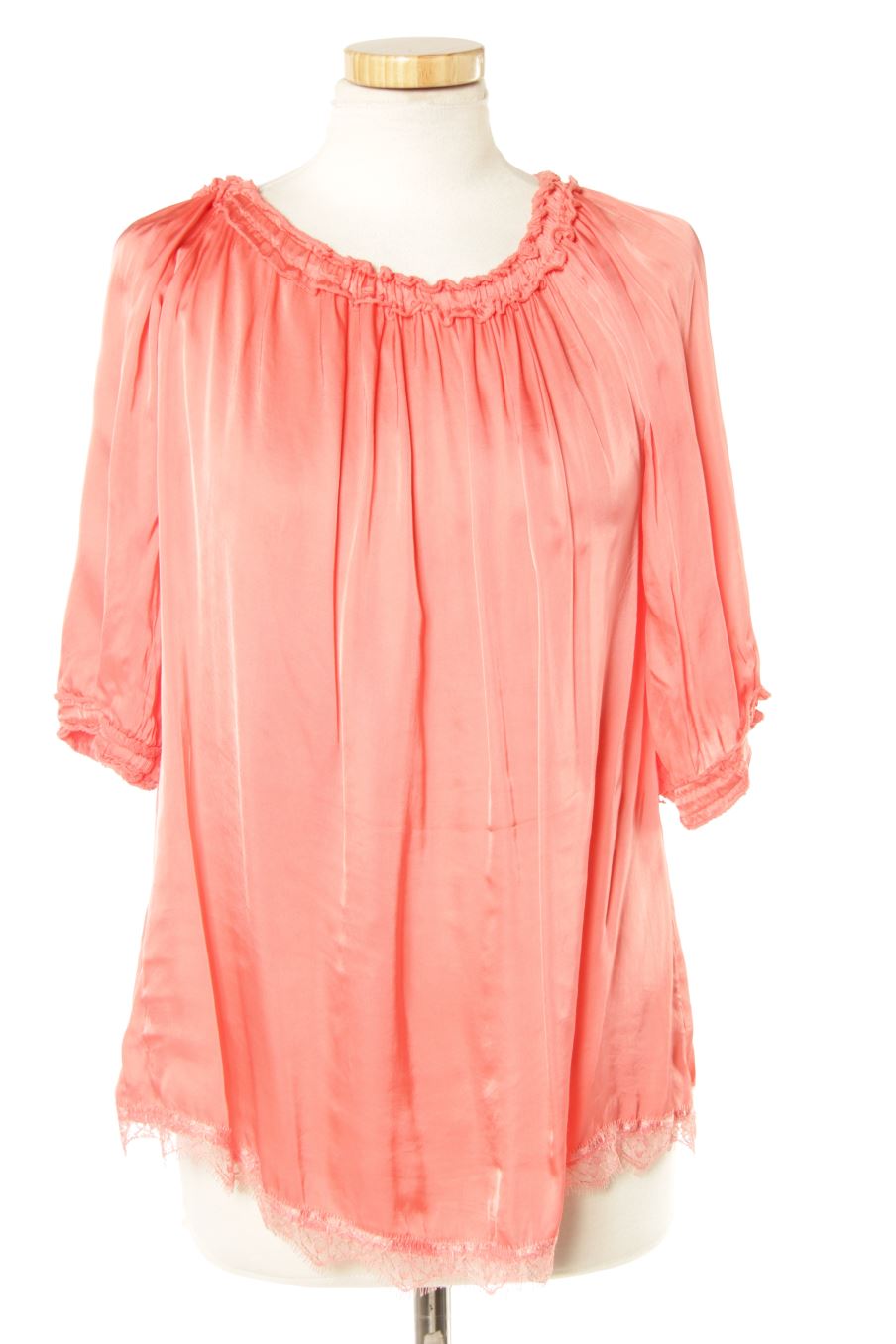 Blusa a maniche corte de Made in italy de la talla M, de color rosa
