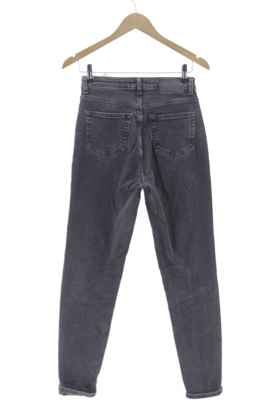 Jeans Pieces de la taille XS, de couleur gris de denim