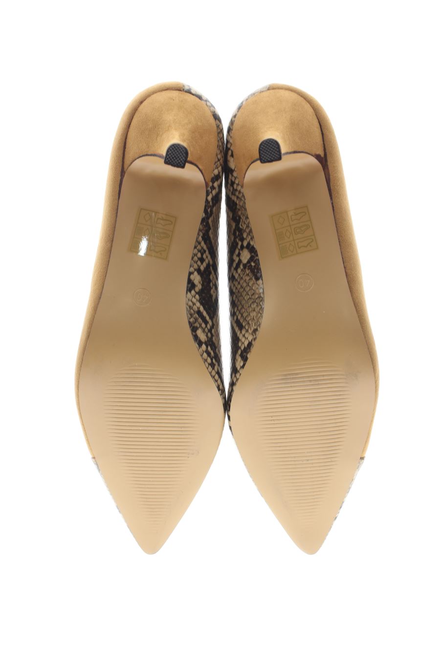 Zapatos de tacon de Marypaz de la talla 40, de color animal print de