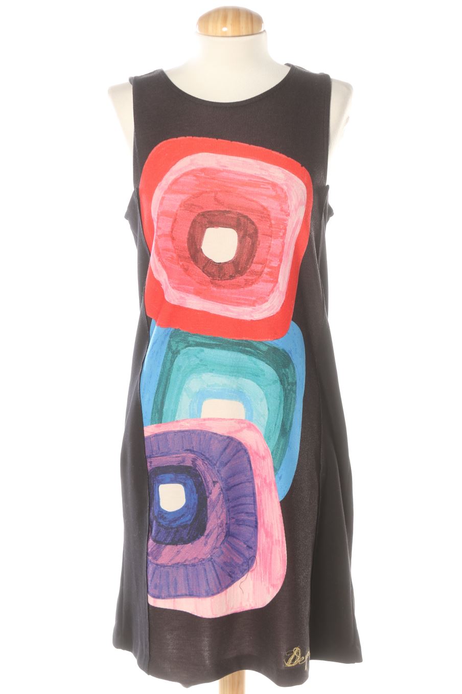 Robe casual Desigual de la taille L, de couleur imprimés