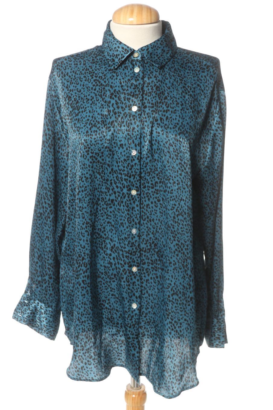 Camisa de Zara de la talla S, de color verde
