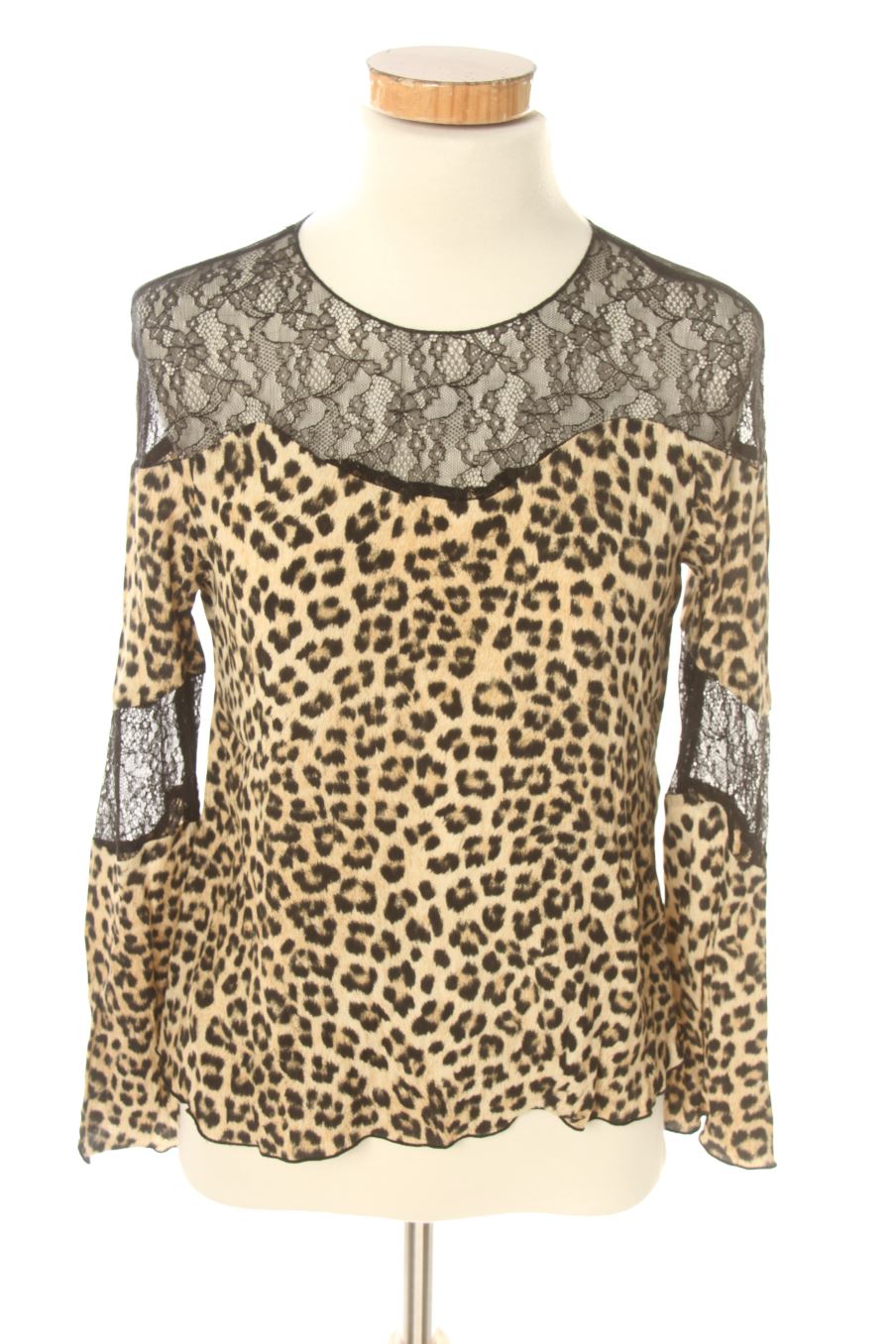 Blouse à manches longues Zara de la taille XS, de couleur animal print