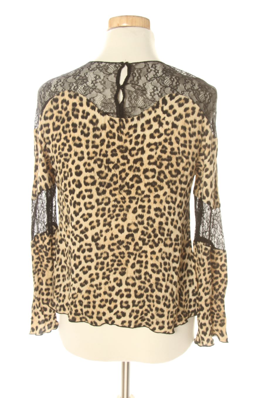 Blouse à manches longues Zara de la taille XS, de couleur animal print