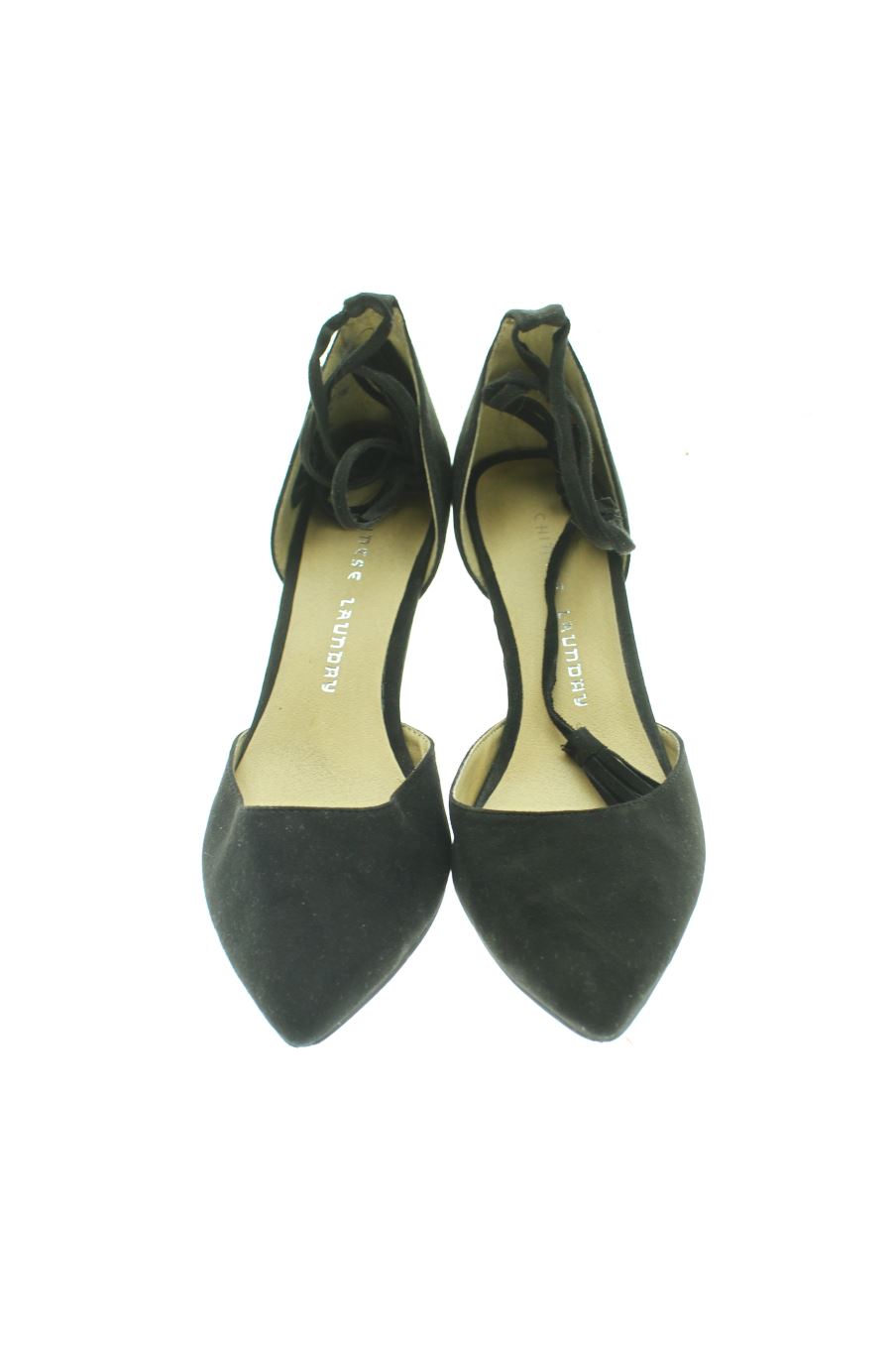 Sandalias tacon de Chinese Laundy de la talla 37, de color negro de