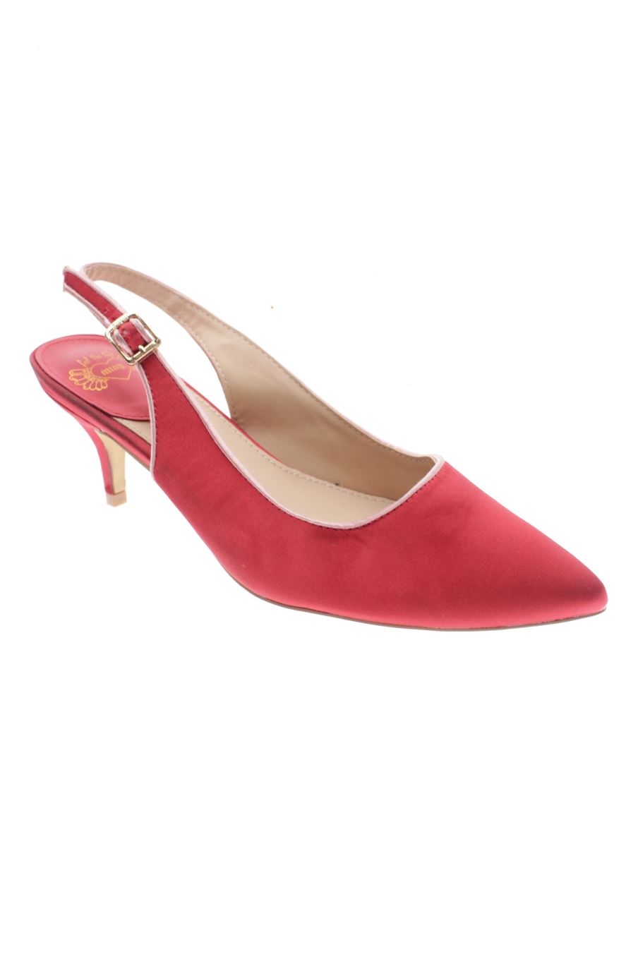 Sandalias tacon de Mustang de la talla 37, de color rojo de