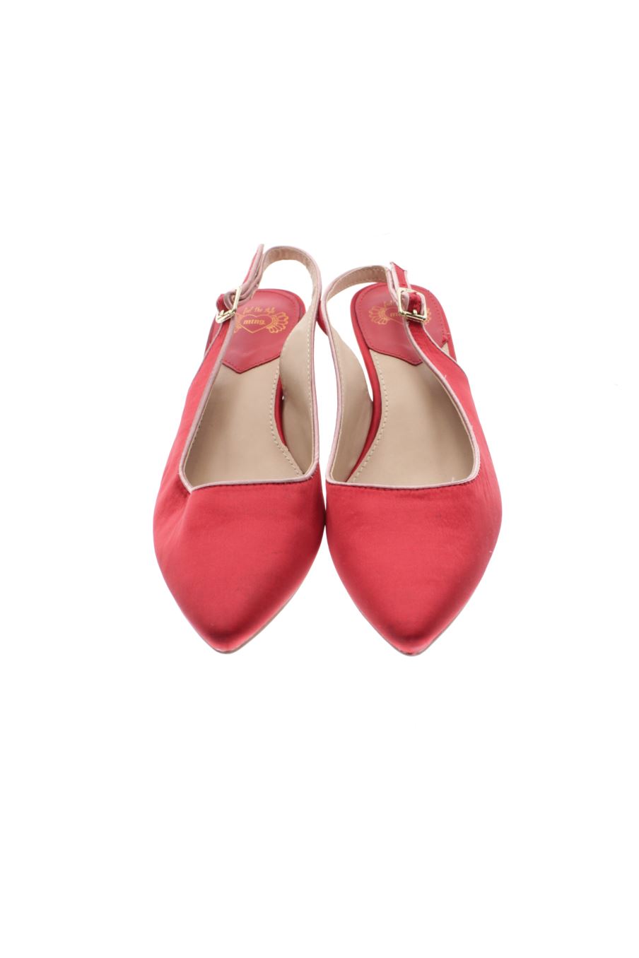 Sandalias tacon de Mustang de la talla 37, de color rojo de