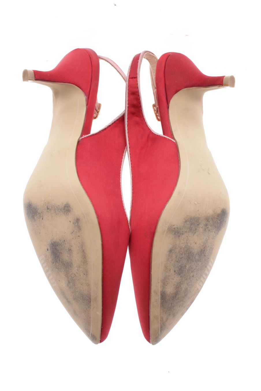 Sandalias tacon de Mustang de la talla 37, de color rojo de