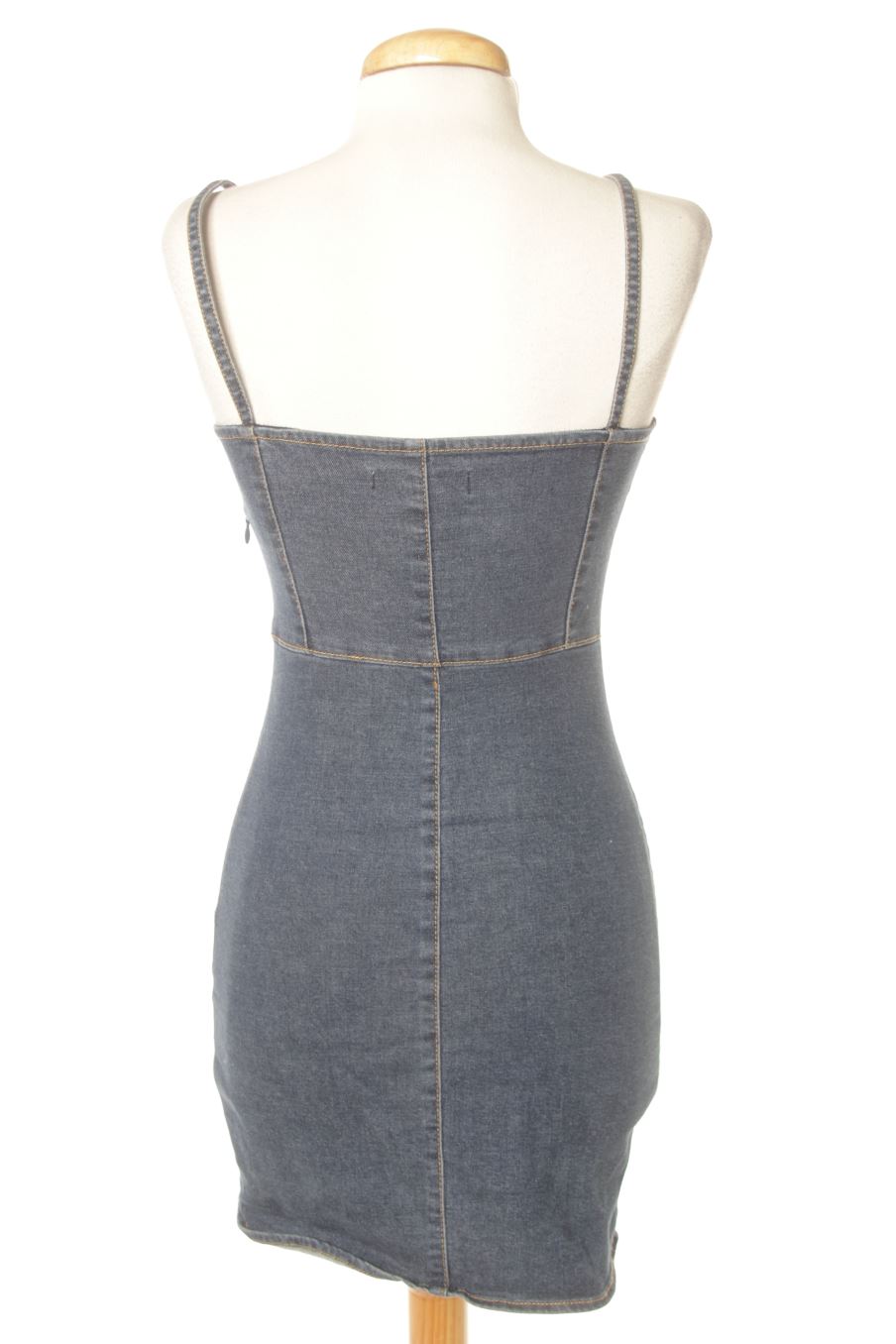 Vestido casual de Pull & Bear de la talla S, de color azul de ropa vaquera