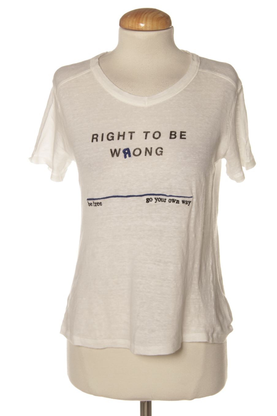 Camiseta de Mango de la talla S, de color blanco