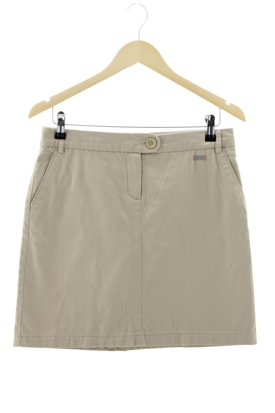 Falda de Mango de la talla 38, de color beige