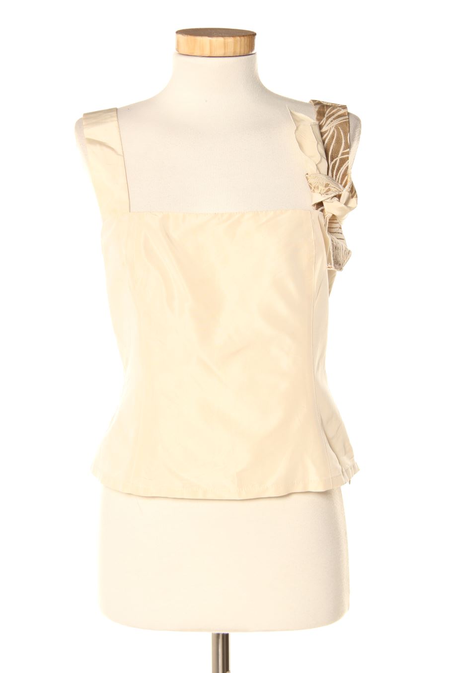 Top Adolfo Dominguez de la taille 40, de couleur beige