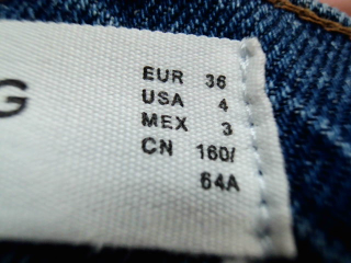 Jeans Mng de la taille 38, de couleur bleu de denim