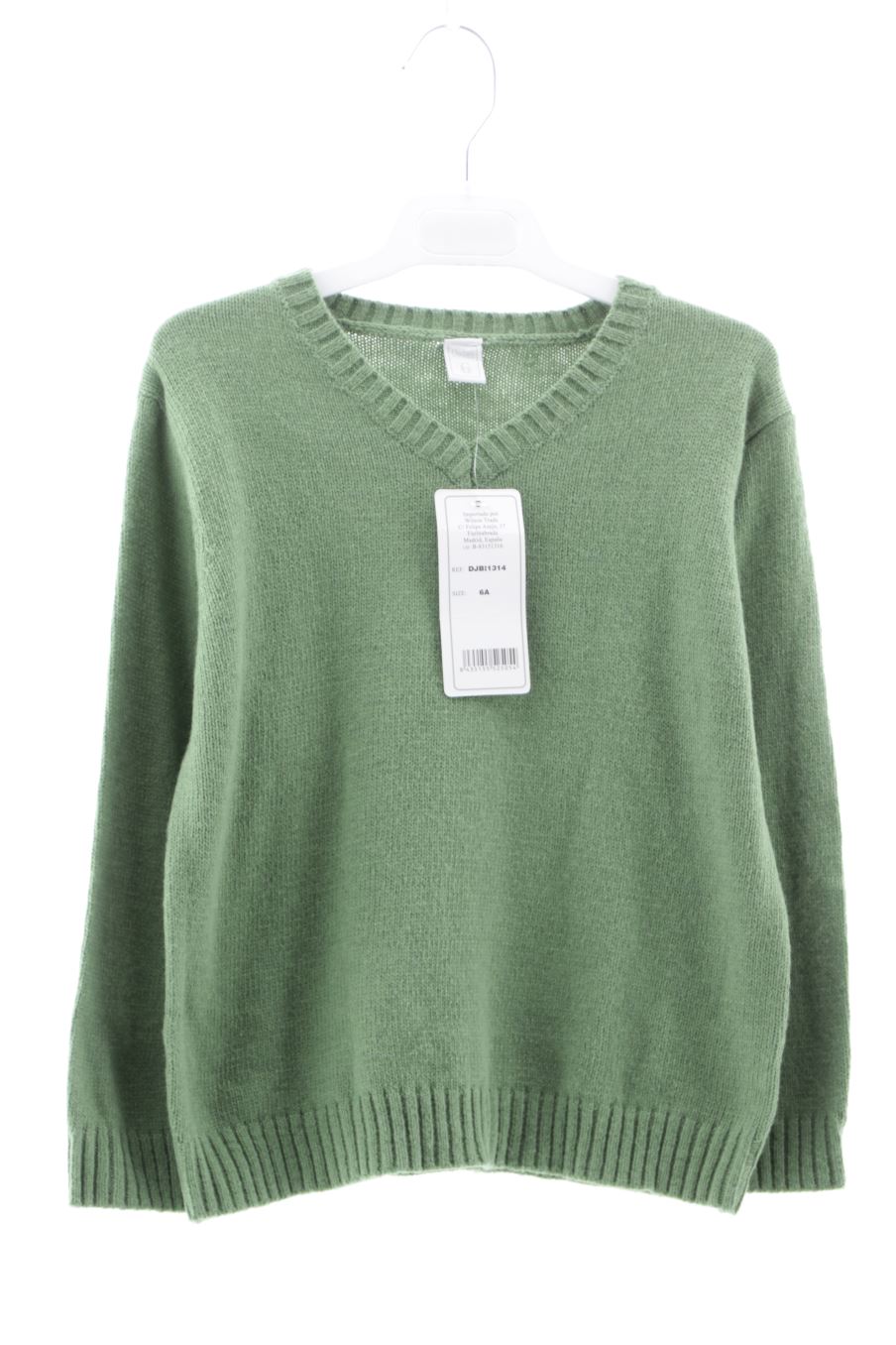 Pull Dadati de la taille 6 ans avec une étiquette