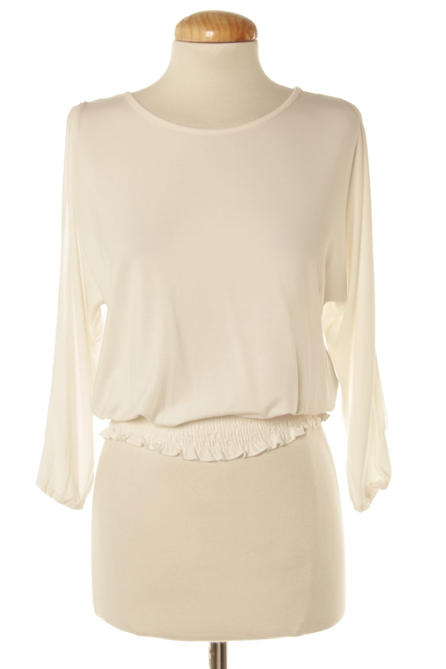 Blouse à manches longues Belle & rebel de la taille XXS, de couleur blanc