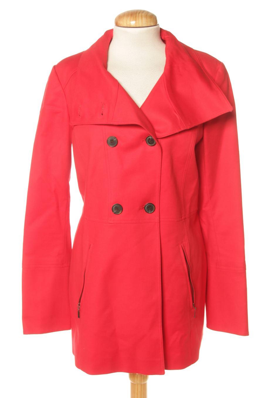 Abrigo de Esprit de la talla 38, de color rojo