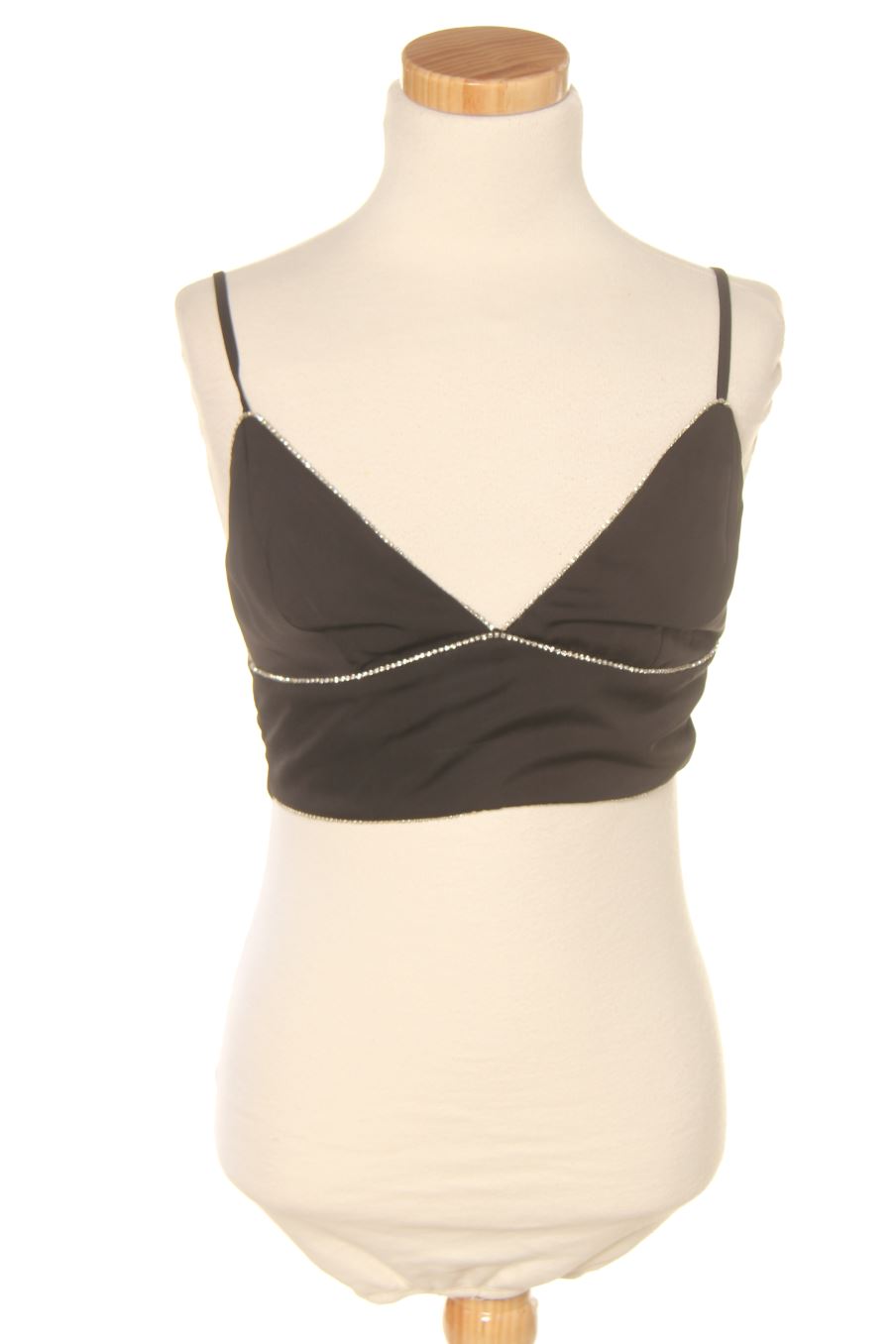 Top de Pull & Bear de la talla S, de color negro