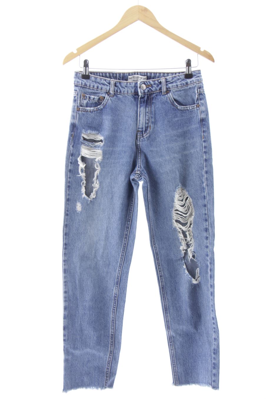 Jeans Pull & Bear de la taille 34, de couleur bleu de denim