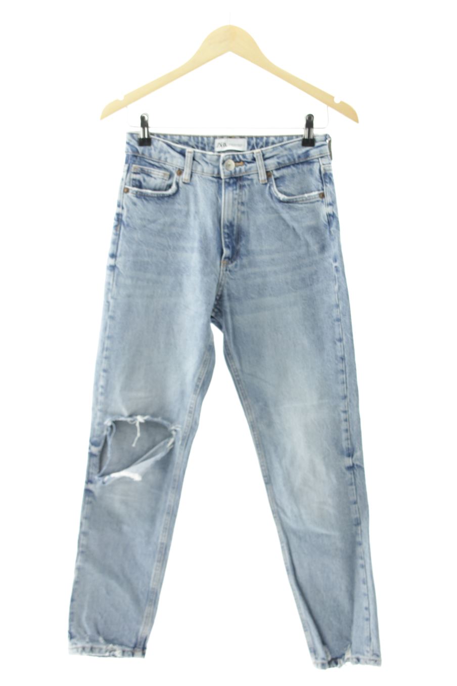 Jeans Zara de la taille 36, de couleur bleu de denim