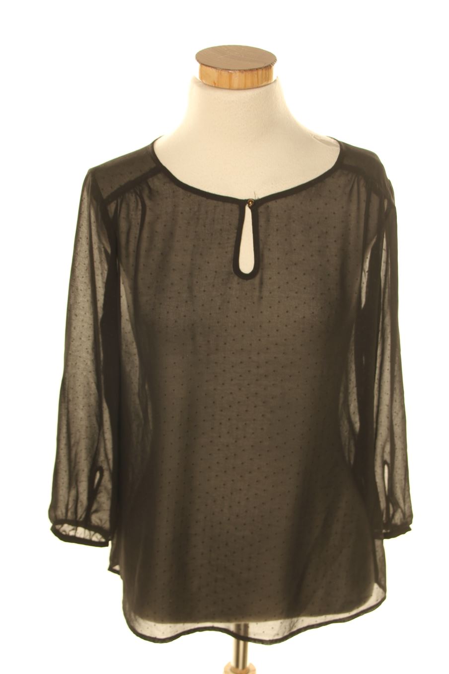 Blouse à manches longues Springfield de la taille 38, de couleur noir