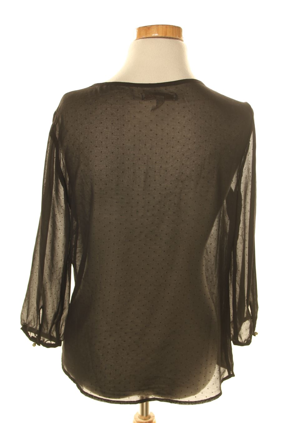 Blouse à manches longues Springfield de la taille 38, de couleur noir