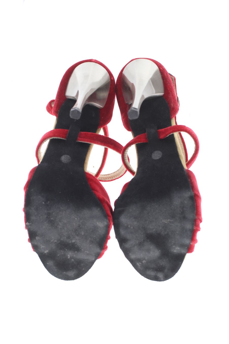 Sandalias tacon de Dancing shoes de la talla 36, de color rojo de