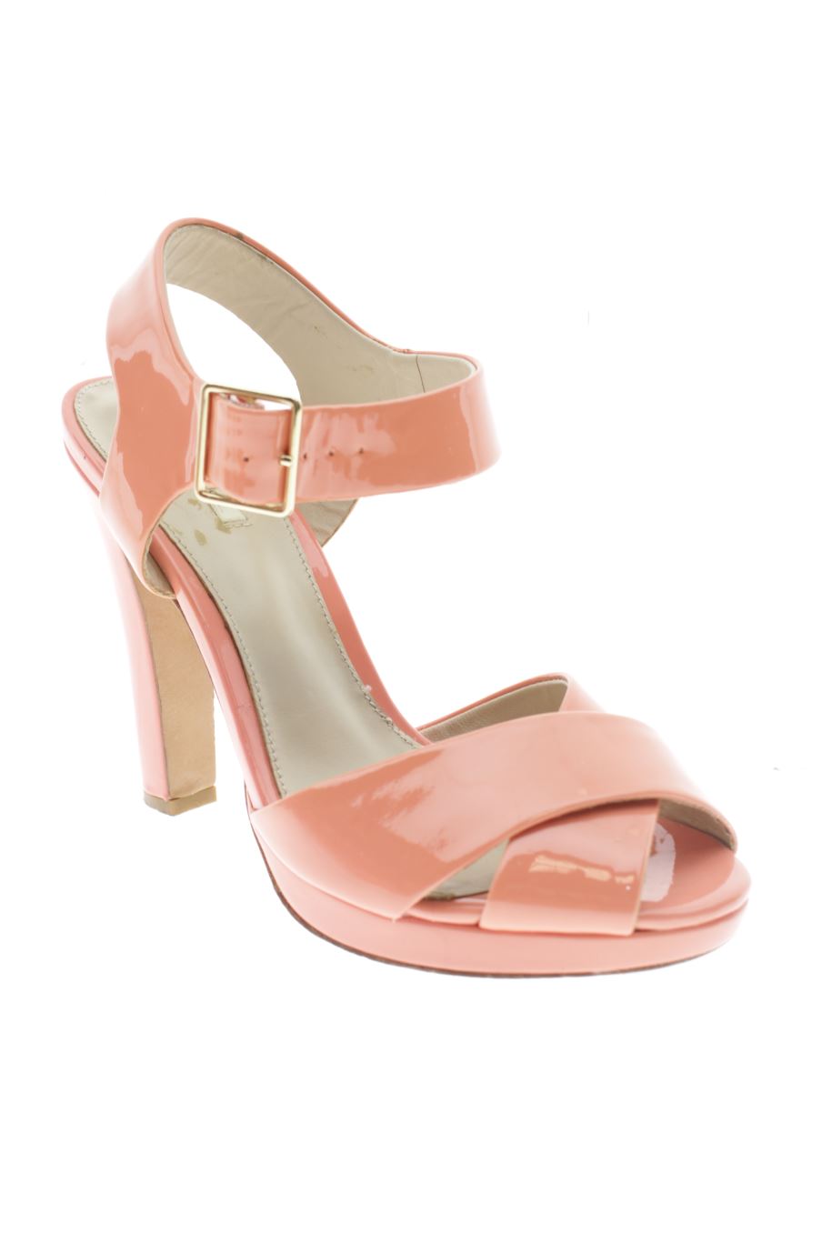 Sandalias tacon de BIMBA Y LOLA de la talla 39, de color rosa de