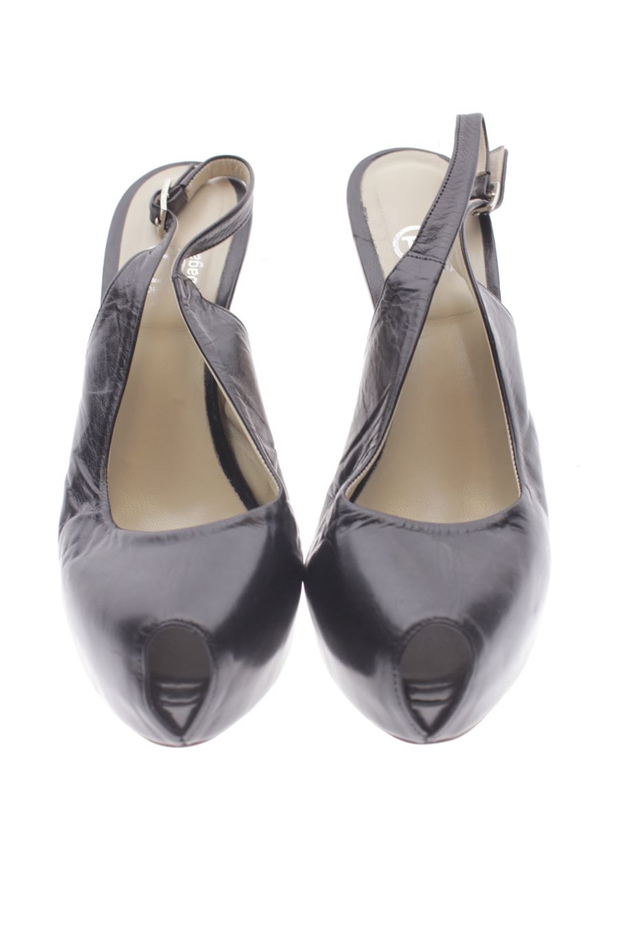 Sandalias tacon de Bagatt de la talla 38, de color negro de