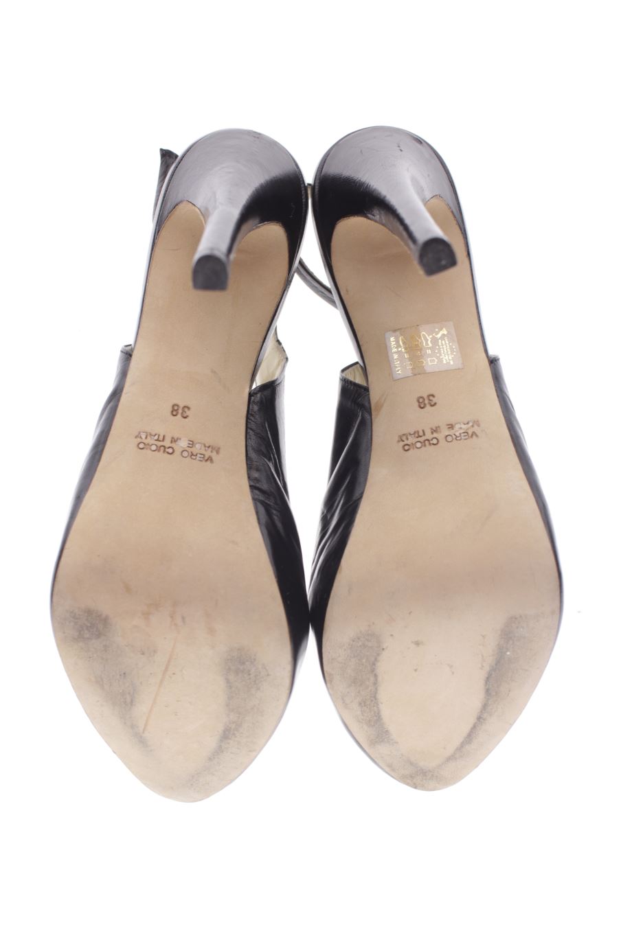 Sandalias tacon de Bagatt de la talla 38, de color negro de