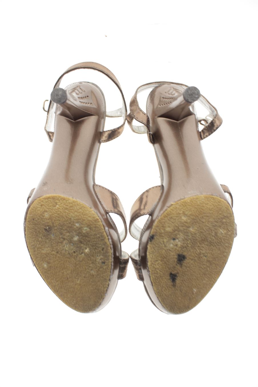 Sandalias tacon de Cinderella de la talla 38, de color rosa de