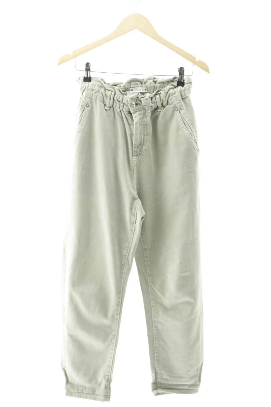 Jeans Zara de la taille 36, de couleur vert de denim