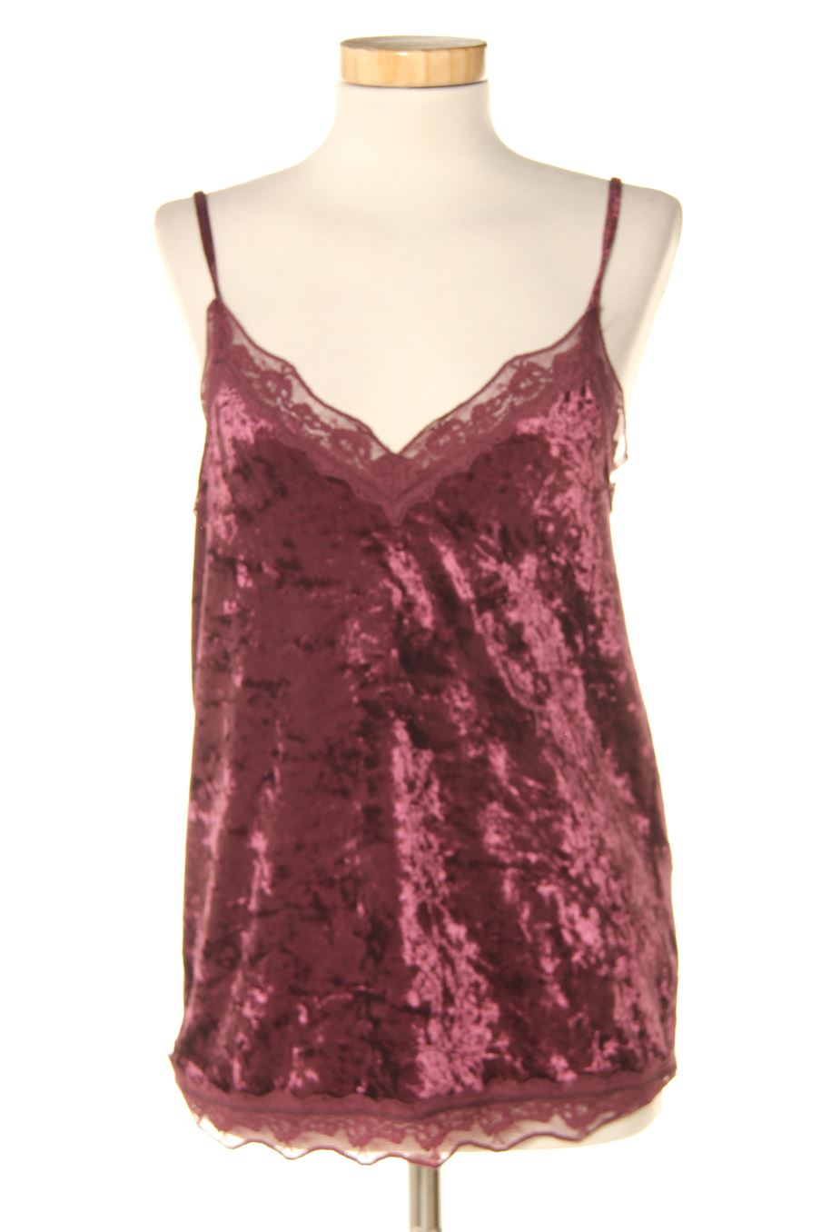Top de Tezenis de la talla S, de color morado de terciopelo