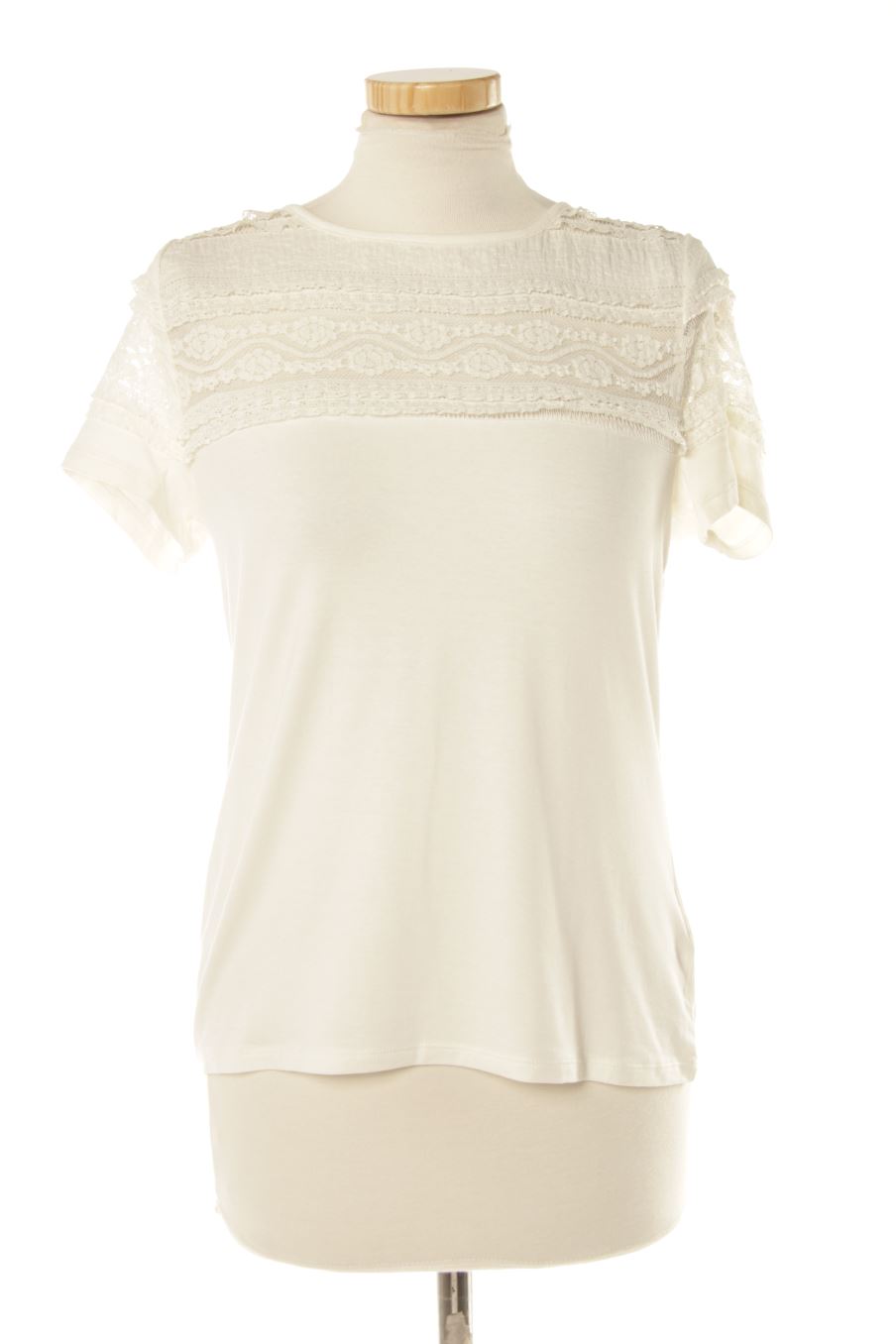 T-shirt H&M de la taille M, de couleur blanc