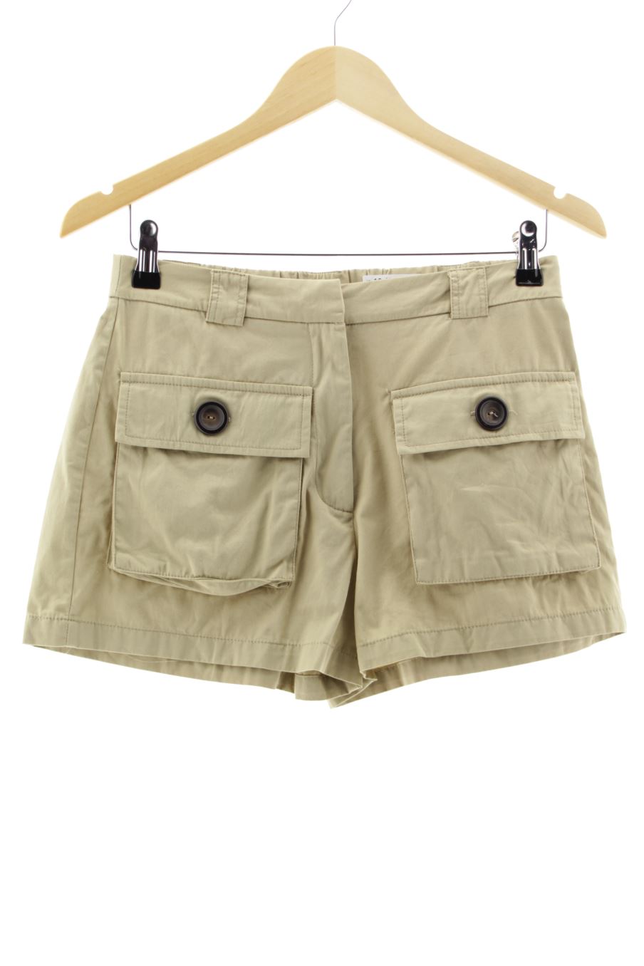 Pantalones cortos de Stradivarius de la talla S, de color beige