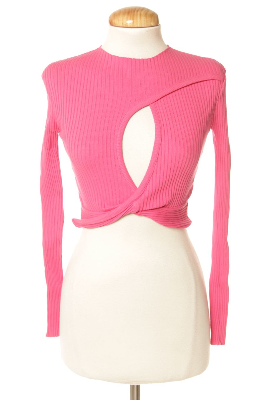 Top de Zara de la talla S, de color rosa