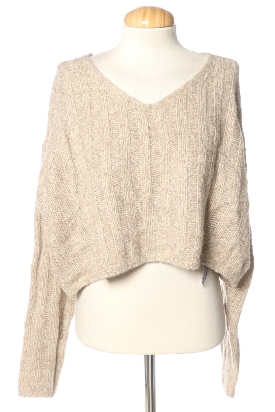 Pull Zara de la taille L, de couleur beige