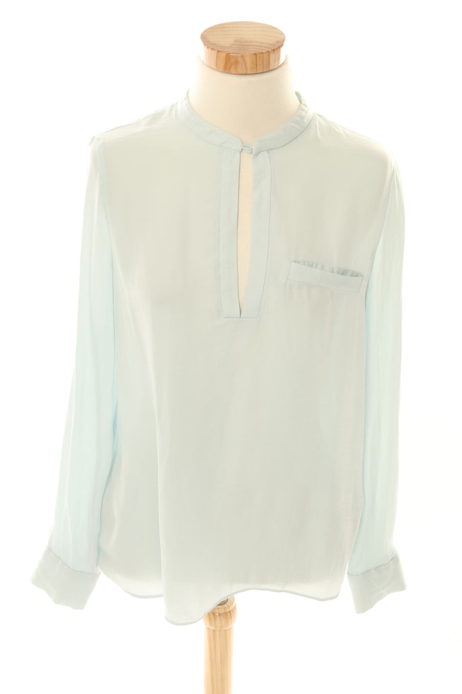 Blouse à manches longues Trafaluc de la taille S, de couleur bleu