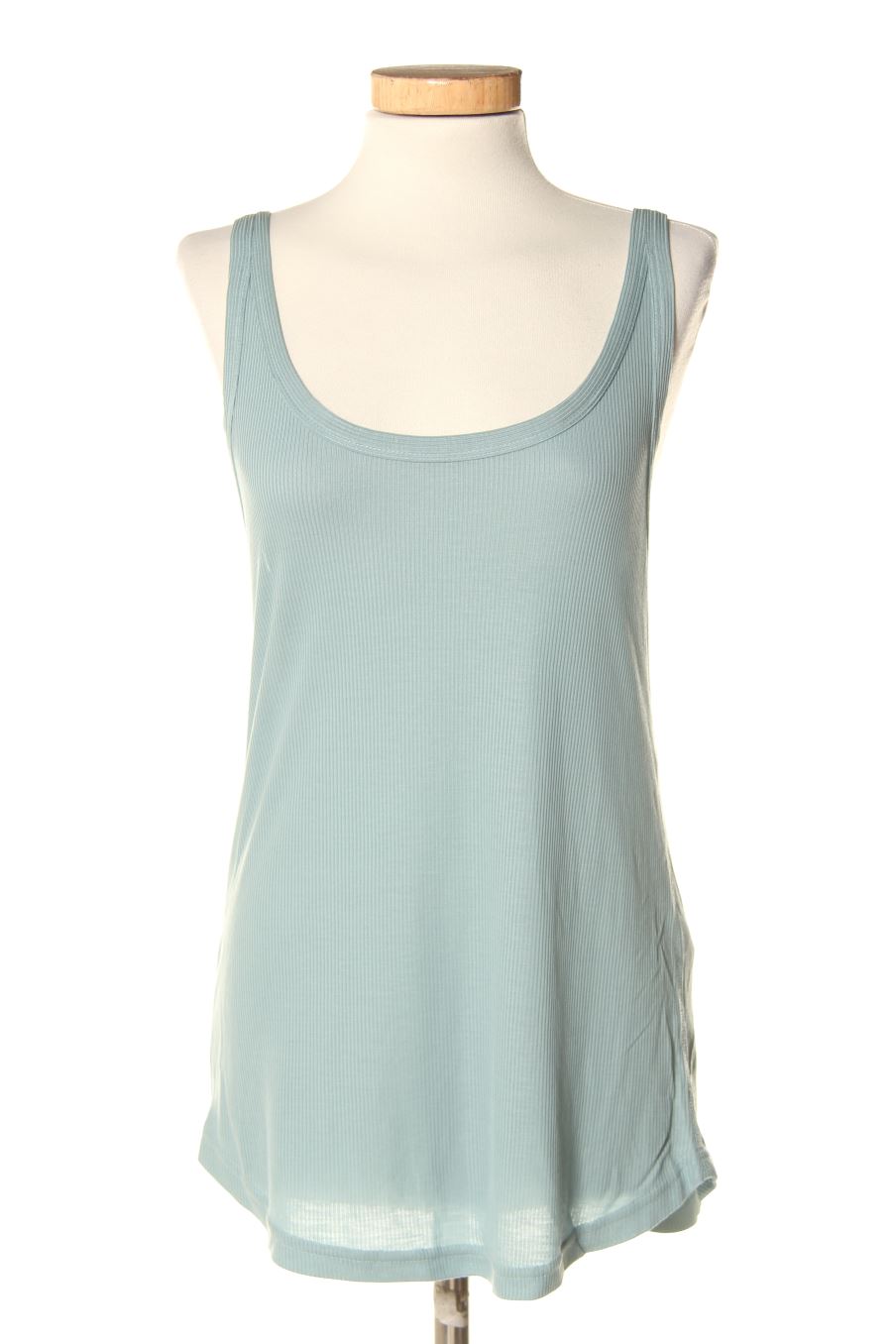 Camiseta sin mangas de Massimo Dutti de la talla S, de color turquesa