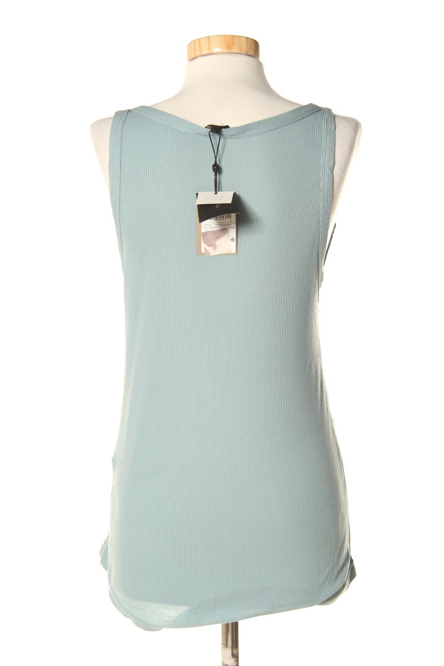 Camiseta sin mangas de Massimo Dutti de la talla S, de color turquesa