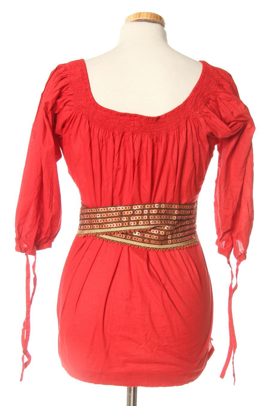 Blouse à manches courtes Tonalá de la taille XL, de couleur rouge