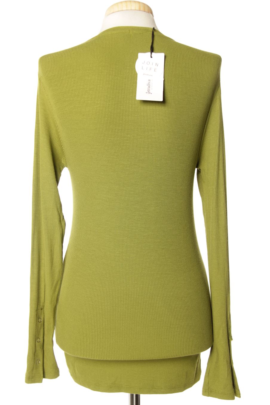 T-shirt à manches longues Stradivarius de la taille S, de couleur vert