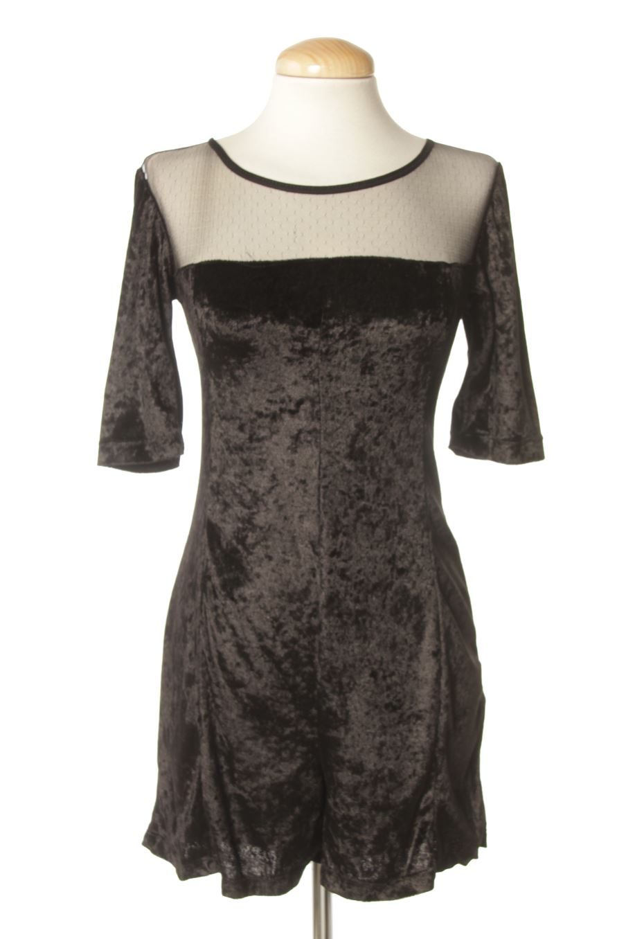 Monos de Stradivarius de la talla S, de color negro de terciopelo