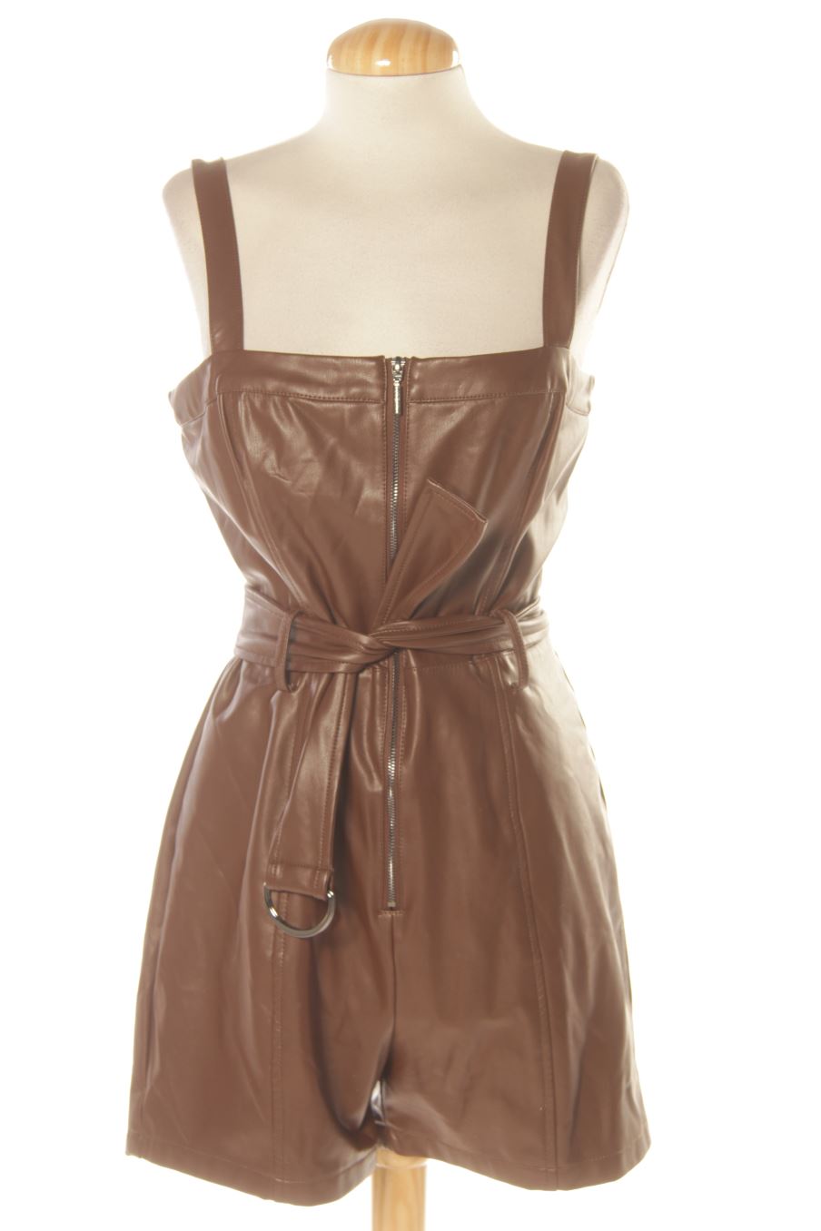 Jumpsuit von Guess Größe L, Farbe Braun, aus Leder für