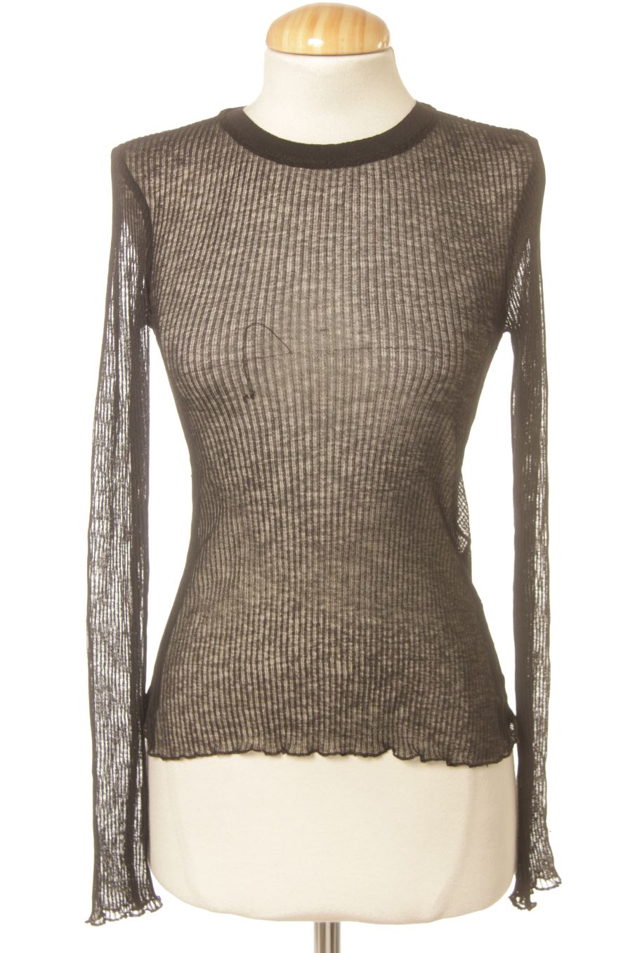 Blouse à manches longues Pull & Bear de la taille M, de couleur noir