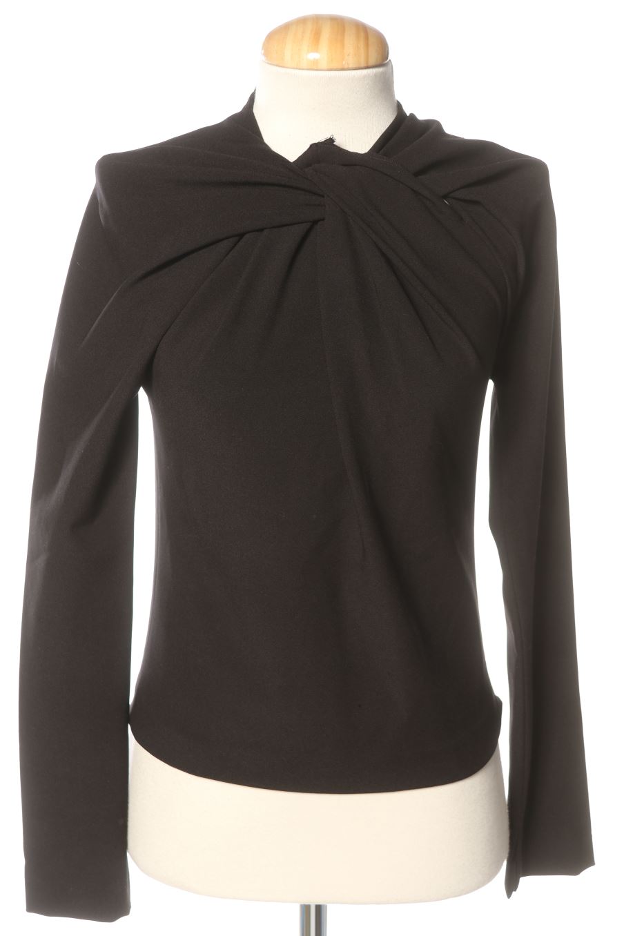 Blouse à manches longues Zara de la taille S, de couleur noir