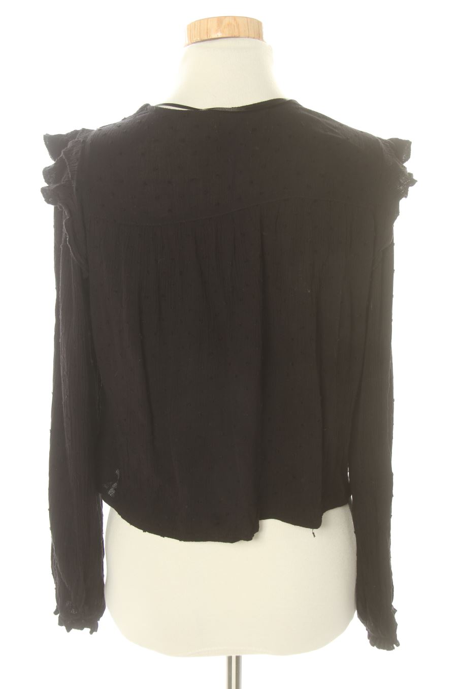 Blouse à manches longues Pull & Bear de la taille XS, de couleur noir