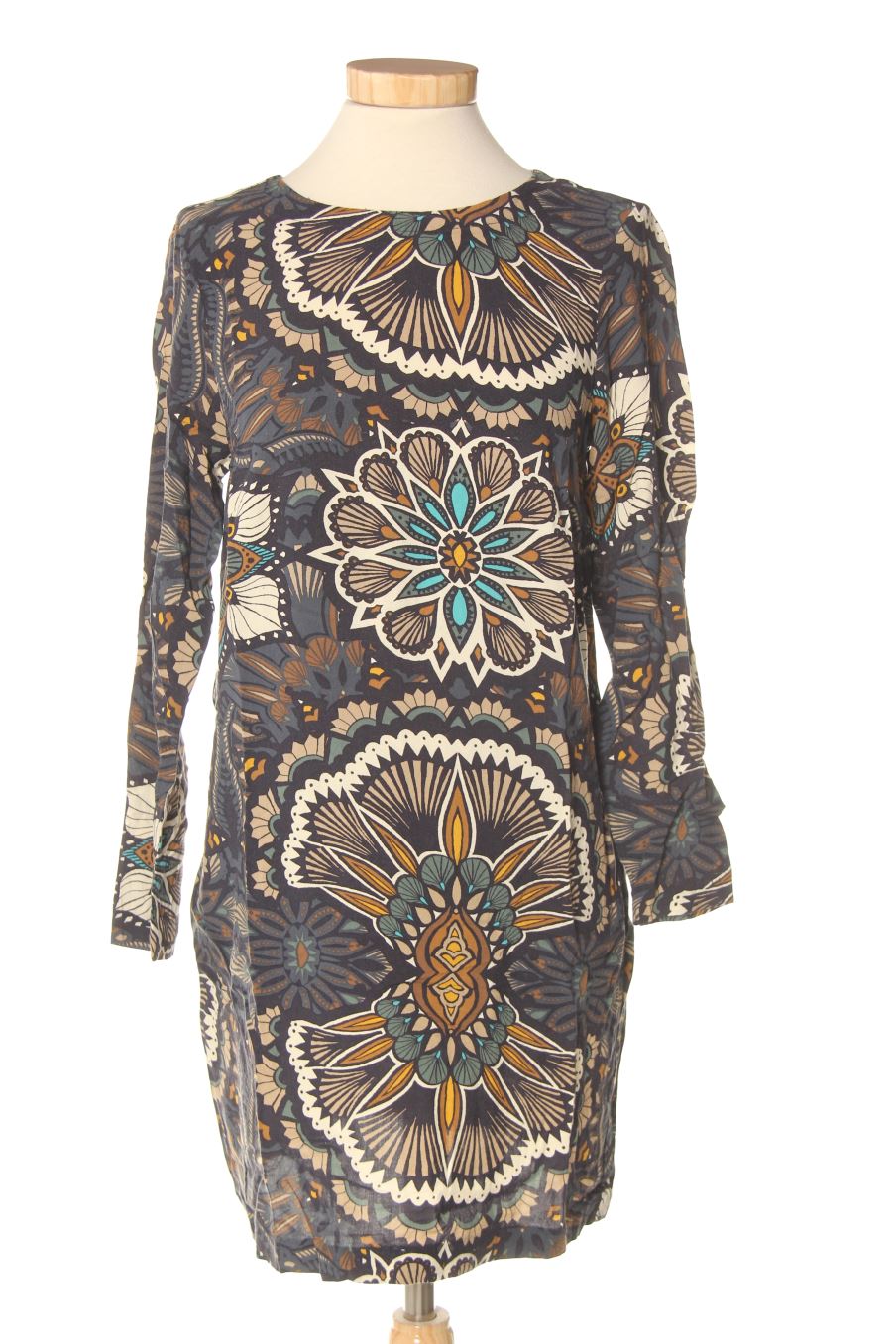 Einfaches Kleid von H&M Größe 34, Farbe Aufdruck, für