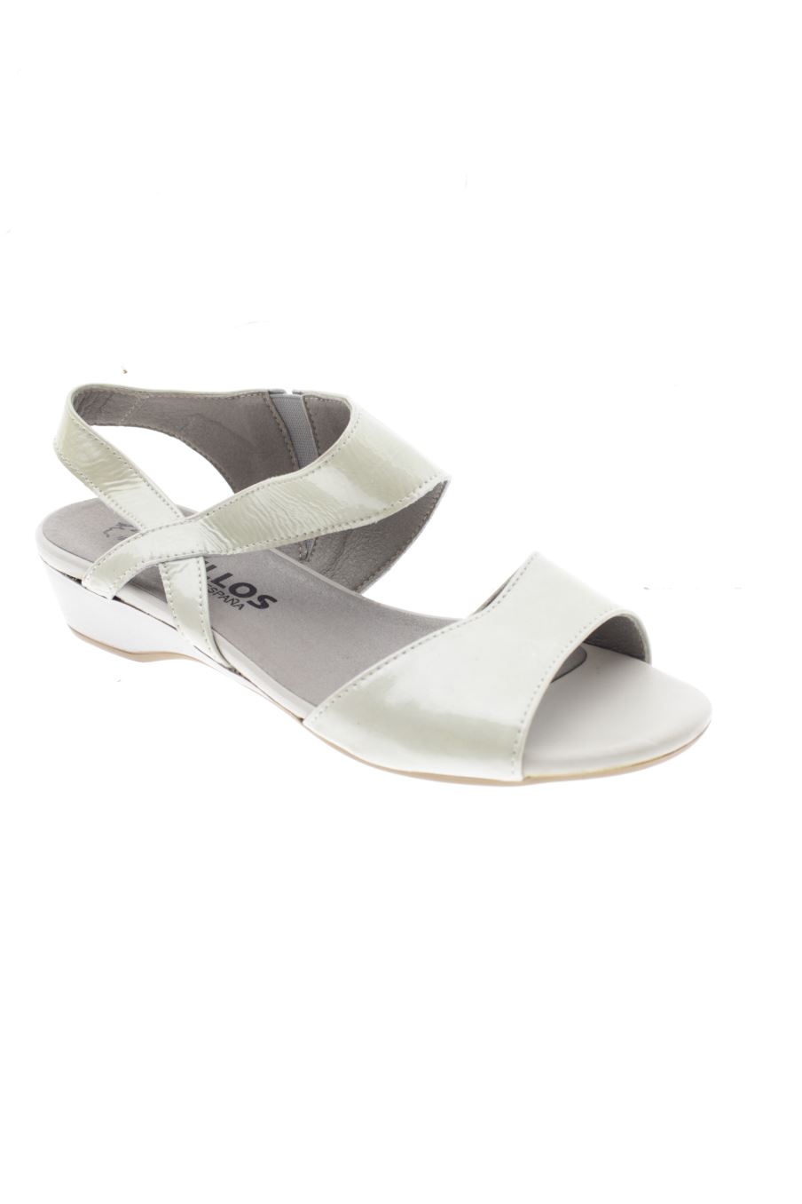 Sandalias tacon de Pitillos de la talla 36, de color gris de