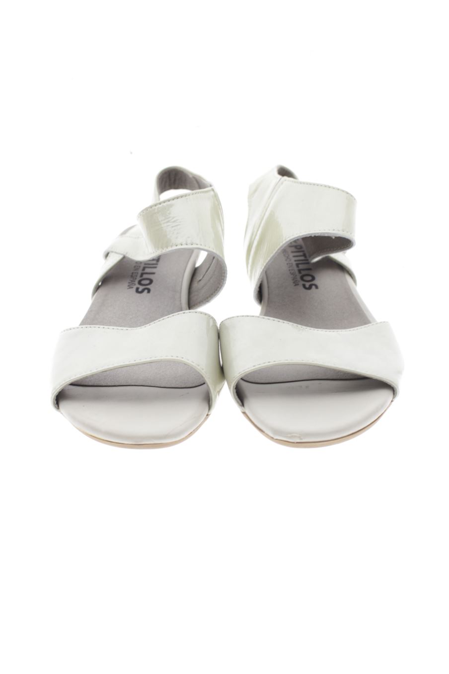 Sandalias tacon de Pitillos de la talla 36, de color gris de