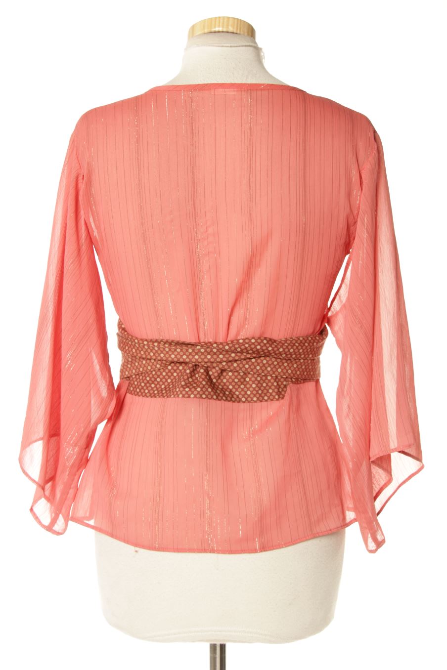 Blusa de manga larga de PERCENTIL de la talla M, de color coral